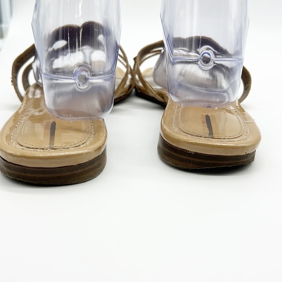 Sam Edelman Bay Slide Sandals Women's 10M Patent Leather Double "E" Almond - Picture 3 of 9